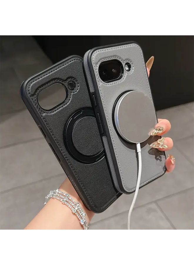 Magnetic 360 Rotating Stand Shockproof Case For Google Pixel 9 Pro XL Black - Image 4